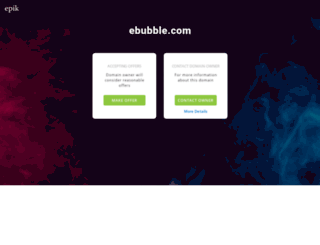 beta.ebubble.com screenshot