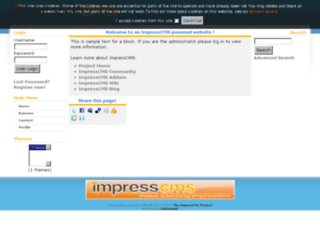 beta.impresscms.org screenshot