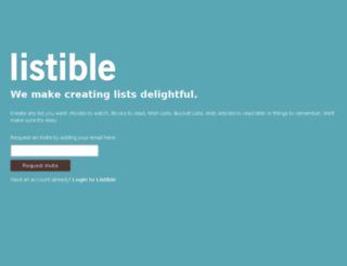 beta.listible.com screenshot