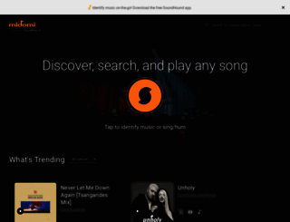 beta.midomi.com screenshot