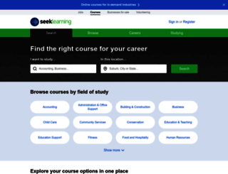 beta.seeklearning.com.au screenshot