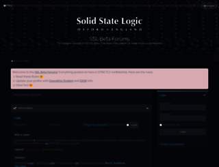 betaforum.solid-state-logic.com screenshot
