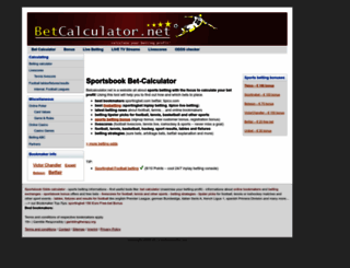 betcalculator.net screenshot