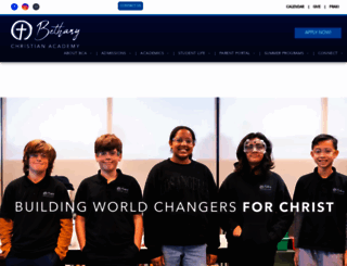 bethanychristianacademy.net screenshot