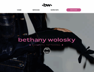 bethanywolosky.com screenshot