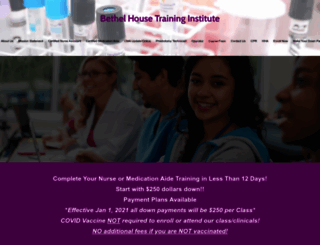 bethelhousetraining.com screenshot