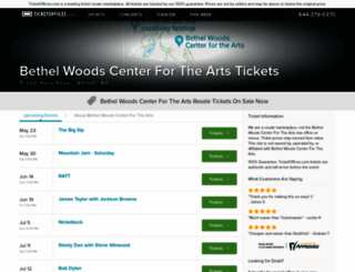 bethelwoodscenter.ticketoffices.com screenshot