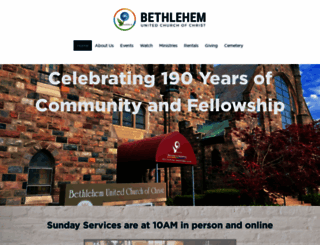 bethlehem-ucc.org screenshot