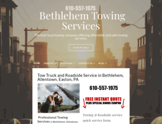 bethlehemtowing.com screenshot