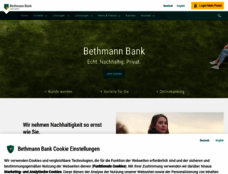 bethmannbank.de screenshot