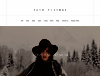 bethwhitneymusic.com screenshot