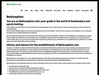 betinception.com screenshot
