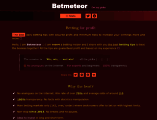 betmeteor.com screenshot