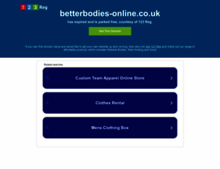 betterbodies-online.co.uk screenshot