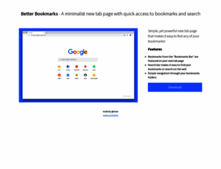betterbookmarks.com screenshot