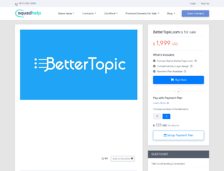 bettertopic.com screenshot