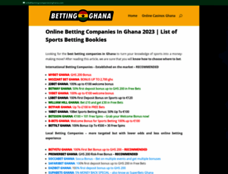 bettingcompaniesinghana.com screenshot