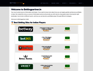 bettingpartner.in screenshot