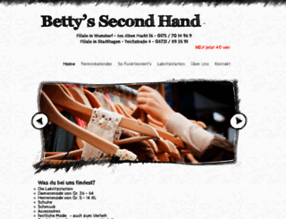 bettys-secondhand.de screenshot