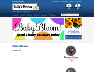 bettysflowers.com screenshot
