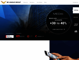 beuniquegroup.com screenshot