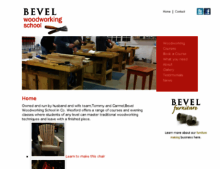 bevelwoodworkingschool.com screenshot