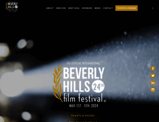 beverlyhillsfilmfestival.com screenshot