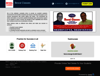 bewalclasses.onlinetyari.org screenshot