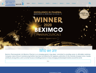 beximco-pharma.com screenshot