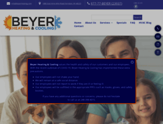 beyerheating.com screenshot