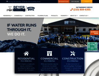 beyerplumbing.com screenshot