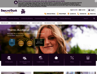 beyondbank.com.au screenshot