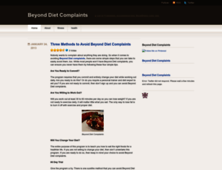 beyonddietcomplaints.wordpress.com screenshot