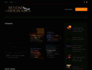 beyondhogwarts.com screenshot