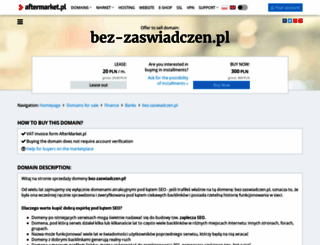 bez-zaswiadczen.pl screenshot