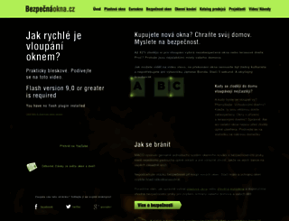 bezpecnaokna.cz screenshot