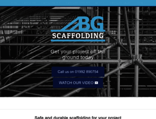 bgscaffolding.co.uk screenshot