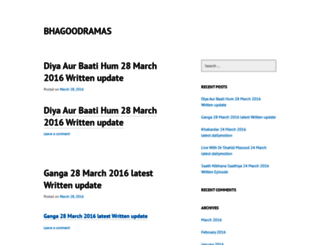 bhagoodramas.wordpress.com screenshot