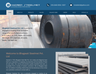bhagwatisteelmet.com screenshot