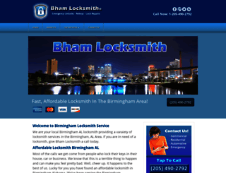 bhamlocksmith.com screenshot
