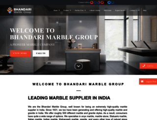 bhandarimarblegroup.com screenshot