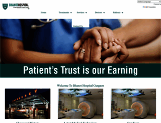 bhanothospital.com screenshot
