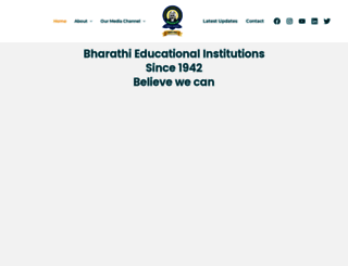 bharathischool.com screenshot