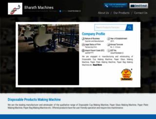 bharathmachines.in screenshot