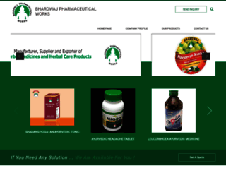 bhardwajayurvedicmedicine.com screenshot