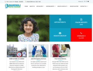 bhardwajhospitalnoida.com screenshot