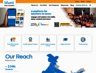 bhartifoundation.org screenshot