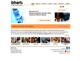 bhartilifesciences.com screenshot