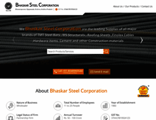 bhaskarsteelcorporation.com screenshot