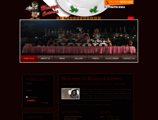bhavyacaterers.com screenshot